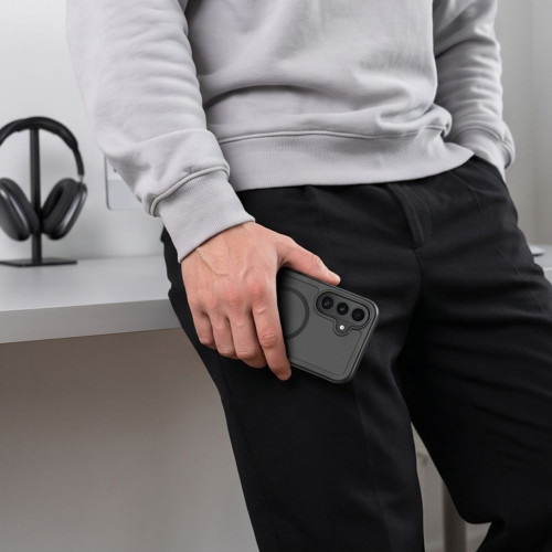 Tech-protect Defense Magsafe Galaxy S26 Fe Matte Black, widok 6