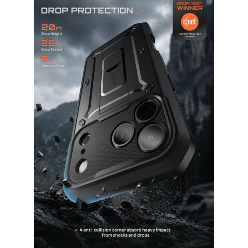 Supcase Unicorn Beetle Pro Iphone 17 Pro / 18 Pro Black, widok 7