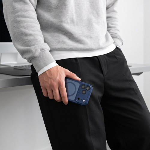Tech-protect Magpeak Magsafe Cc Iphone 17 Pro / 18 Pro Deep Blue/clear, view 7