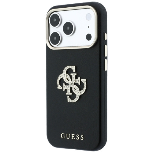Etui Guess Smooth & Big Strass Logo do iPhone 18 Pro Max / 17 Pro Max czarny, view 2