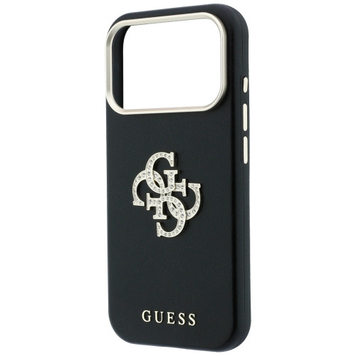 Etui Guess Smooth & Big Strass Logo do iPhone 18 Pro Max / 17 Pro Max czarny, nézet 6