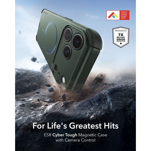 Esr Cyber Tough Magsafe Iphone 17 Pro / 18 Pro Green, view 2