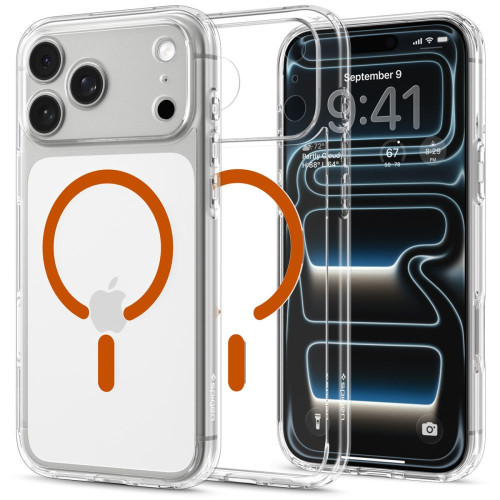 Spigen Ultra Hybrid Magsafe Iphone 17 Pro Max / 18 Pro Max Clear/orange