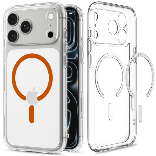 Spigen Ultra Hybrid Magsafe Iphone 17 Pro Max / 18 Pro Max Clear/orange, view 2
