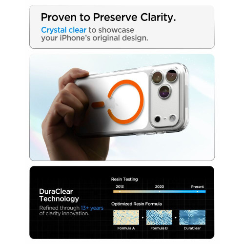 Spigen Ultra Hybrid Magsafe Iphone 17 Pro Max / 18 Pro Max Clear/orange, view 6