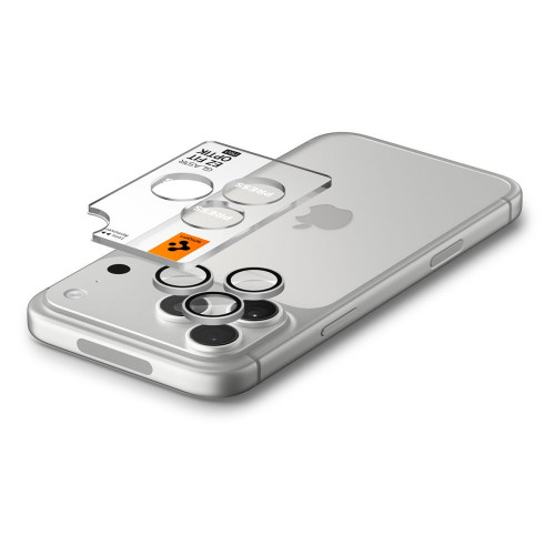OsŁona Aparatu Spigen Optik Pro Glas.tr Ez Fit Camera Protector 2-pack Iphone 18 Pro / 18 Pro Max Silver, widok 5