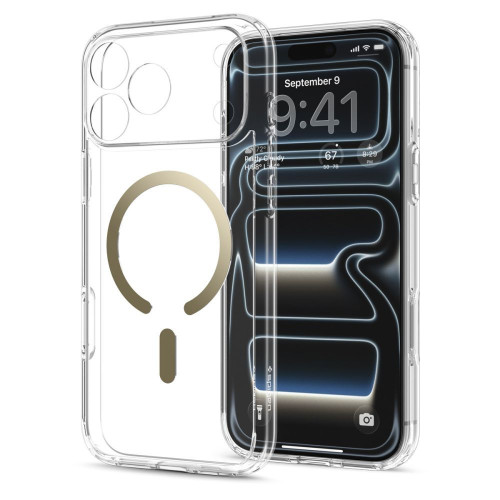 Spigen Ultra Hybrid Magsafe Iphone 17 Pro / 18 Pro Clear/gold, widok 3