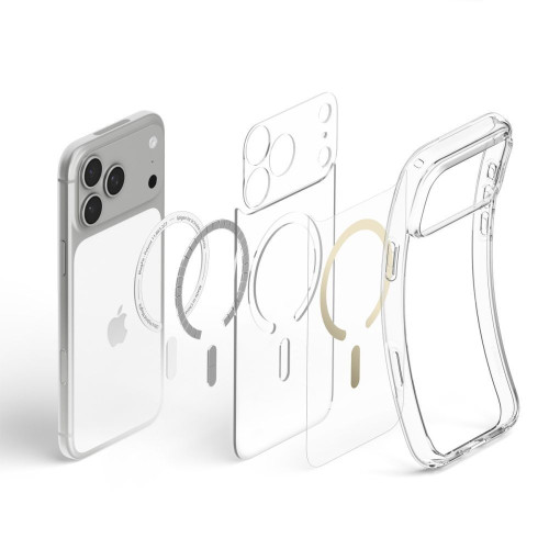 Spigen Ultra Hybrid Magsafe Iphone 17 Pro / 18 Pro Clear/gold, widok 6