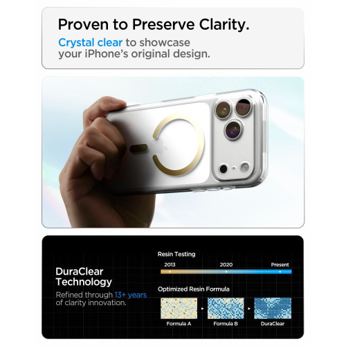 Spigen Ultra Hybrid Magsafe Iphone 17 Pro / 18 Pro Clear/gold, widok 7