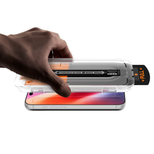 SzkŁo Hartowane Spigen Glas.tr Ez Fit Pro Hd Ac 2-pack Iphone 16 Pro / 17 / 17 Pro / 18 Pro Clear, widok 3