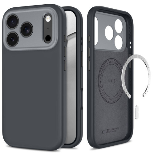 Tech-protect Uniq Magsafe Cc Iphone 17 Pro / 18 Pro Charcoal Grey