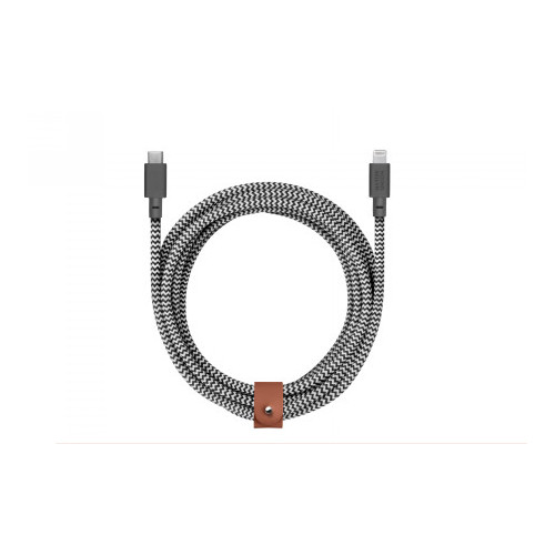 Native Union Belt Cable XL - kabel USB-C - lightning, 3 m (zebra)