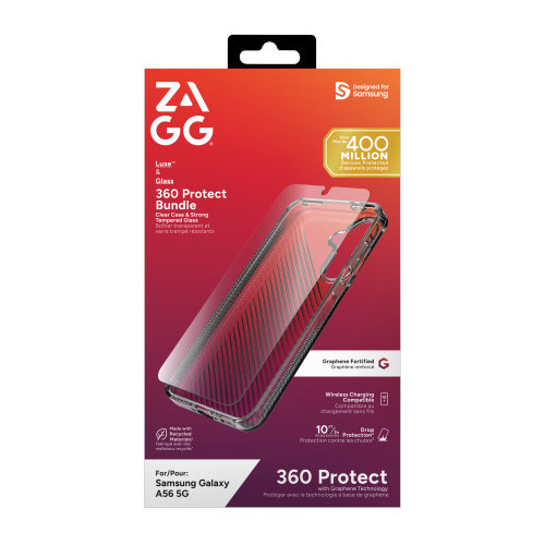 ZAGG Luxe Bundle - etui i szkło ochronne do Samsung Galaxy A56 5G (clear), widok 2