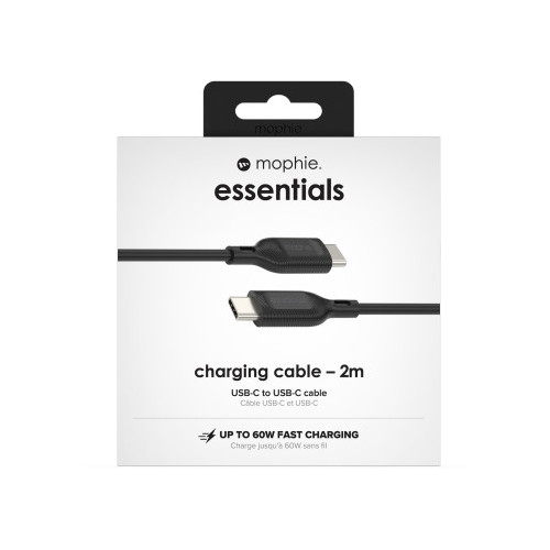 Mophie Essentials - kabel USB-C - USB-C 2m (black)