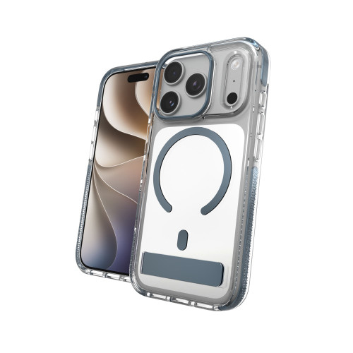 ZAGG Santa Cruz Snap KS Metallic - etui do iPhone 18 Pro / 17 Pro kompatybilne z MagSafe (blue shimmer), widok 6