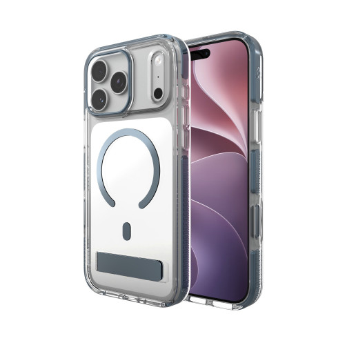 ZAGG Santa Cruz Snap KS Metallic - etui do iPhone 18 Pro Max / 17 Pro Max kompatybilne z MagSafe (blue shimmer), widok 6