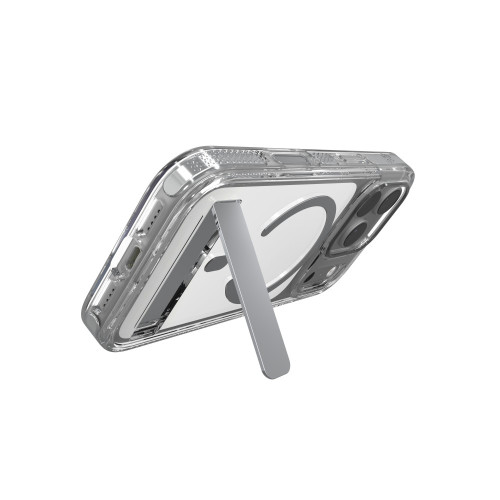 ZAGG Santa Cruz Snap KS Metallic - etui do iPhone 18 Pro / 17 Pro kompatybilne z MagSafe (silver), widok 7