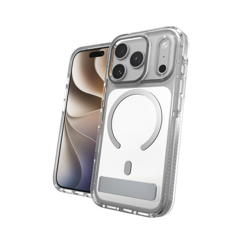 ZAGG Santa Cruz Snap KS Metallic - etui do iPhone 18 Pro / 17 Pro kompatybilne z MagSafe (silver), widok 8