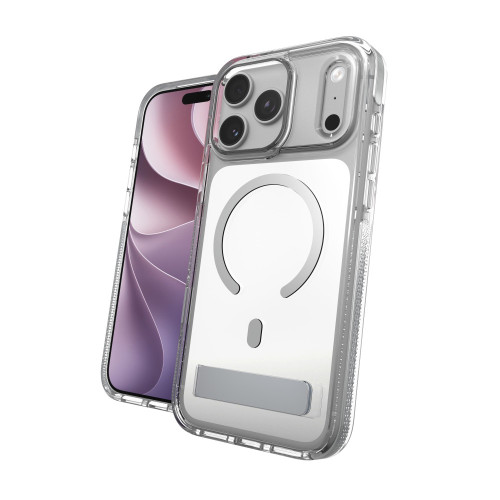 ZAGG Santa Cruz Snap KS Metallic - etui do iPhone 18 Pro Max / 17 Pro Max kompatybilne z MagSafe (silver), widok 8