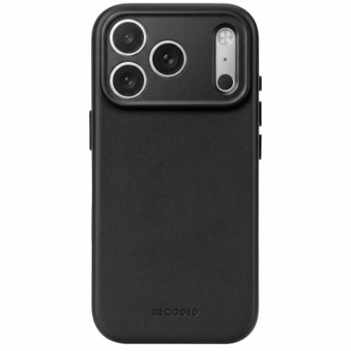 Decoded Leather Backcover - skórzane etui do iPhone 18 Pro / 17 Pro kompatybilne z MagSafe (black), widok 2