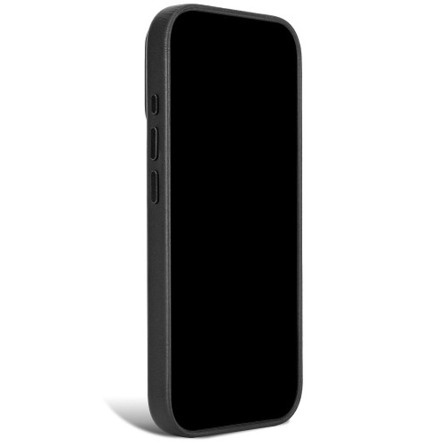 Decoded Leather Backcover - skórzane etui do iPhone 18 Pro / 17 Pro kompatybilne z MagSafe (black), widok 5