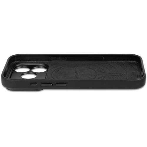 Decoded Leather Backcover - skórzane etui do iPhone 18 Pro / 17 Pro kompatybilne z MagSafe (black), widok 6