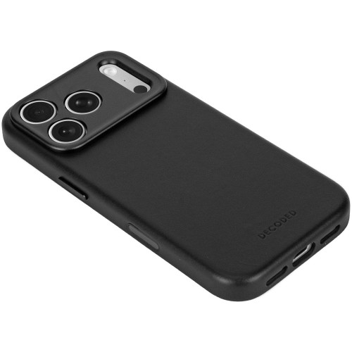 Decoded Leather Backcover - skórzane etui do iPhone 18 Pro / 17 Pro kompatybilne z MagSafe (black), widok 8