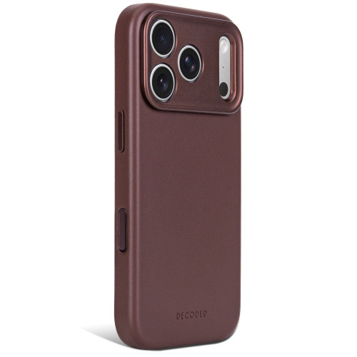 Decoded Leather Backcover - skórzane etui do iPhone 18 Pro / 17 Pro kompatybilne z MagSafe (chocolat brown), widok 3