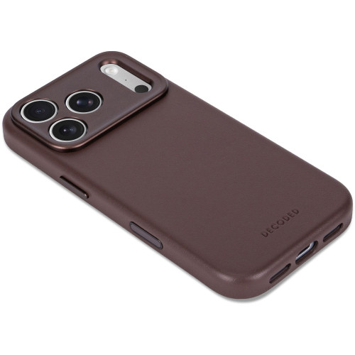 Decoded Leather Backcover - skórzane etui do iPhone 18 Pro / 17 Pro kompatybilne z MagSafe (chocolat brown), widok 8