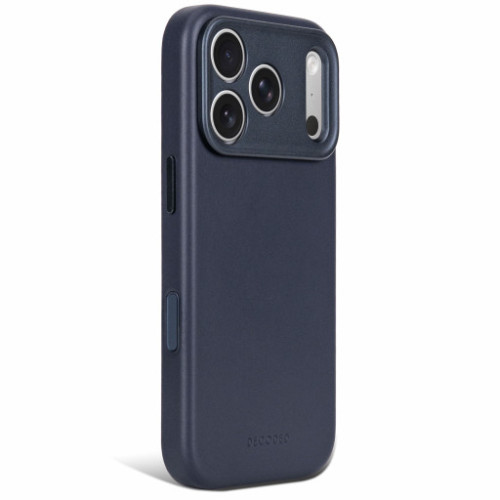 Decoded Leather Backcover - skórzane etui do iPhone 18 Pro / 17 Pro kompatybilne z MagSafe (midnight), widok 4