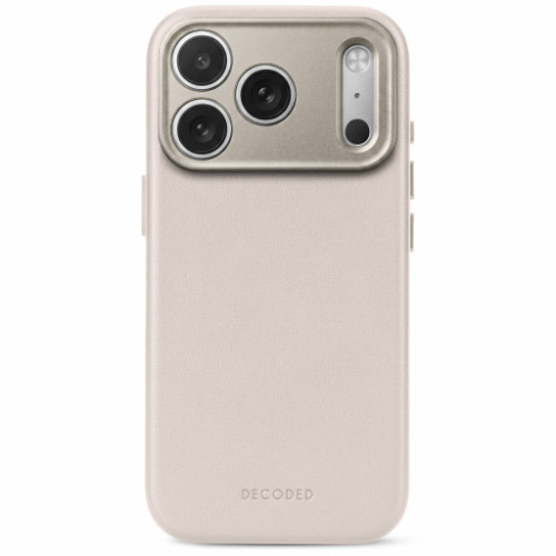 Decoded Leather Backcover - skórzane etui do iPhone 18 Pro / 17 Pro kompatybilne z MagSafe (taupe), Ansicht 2