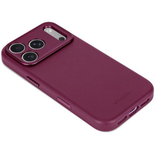 Decoded Leather Backcover - skórzane etui do iPhone 18 Pro / 17 Pro kompatybilne z MagSafe (aubergine), view 8