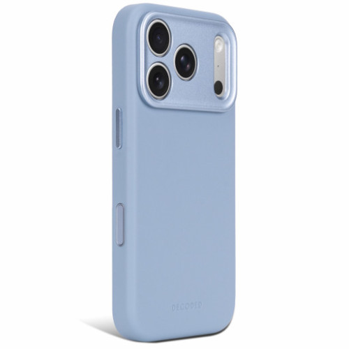 Decoded Leather Backcover - skórzane etui do iPhone 18 Pro / 17 Pro kompatybilne z MagSafe (sky blue), view 4