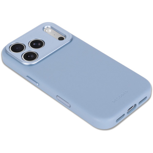 Decoded Leather Backcover - skórzane etui do iPhone 18 Pro / 17 Pro kompatybilne z MagSafe (sky blue), view 8