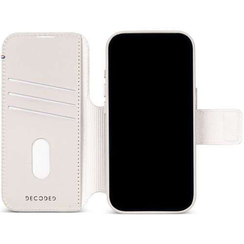 Decoded Leather Detachable Wallet - skórzane etui do iPhone 18 Pro / 17 Pro kompatybilne z MagSafe (taupe), widok 7