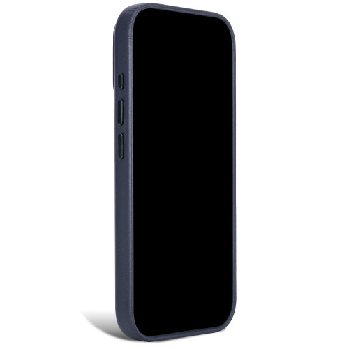 Decoded Leather Backcover - skórzane etui do iPhone 18 Pro Max / 17 Pro Max kompatybilne z MagSafe (midnight), widok 3