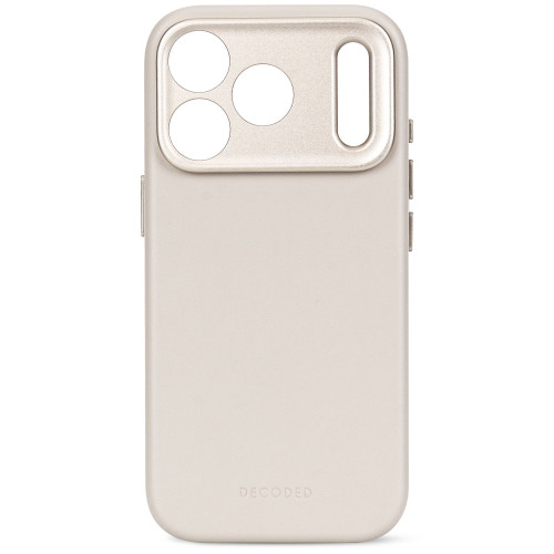Decoded Leather Backcover - skórzane etui do iPhone 18 Pro Max / 17 Pro Max kompatybilne z MagSafe (taupe), widok 8