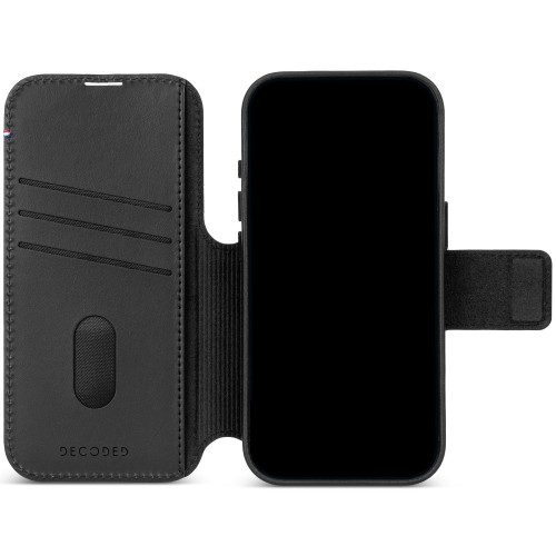 Decoded Leather Detachable Wallet - skórzane etui do iPhone 18 Pro Max / 17 Pro Max kompatybilne z MagSafe (black), widok 5