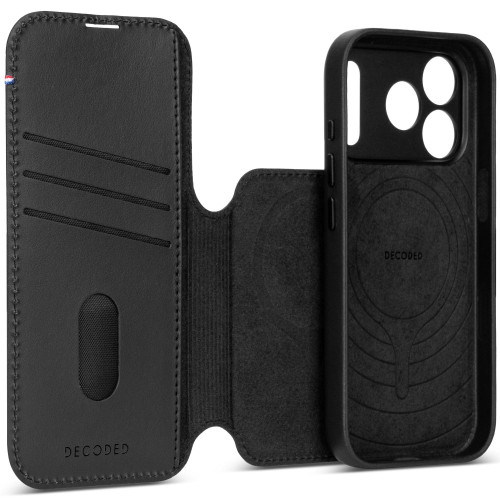 Decoded Leather Detachable Wallet - skórzane etui do iPhone 18 Pro Max / 17 Pro Max kompatybilne z MagSafe (black), widok 6