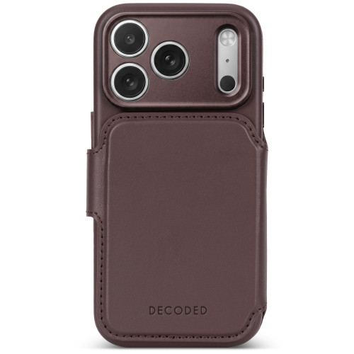 Decoded Leather Detachable Wallet - skórzane etui do iPhone 18 Pro Max / 17 Pro Max kompatybilne z MagSafe (chocolat brown)