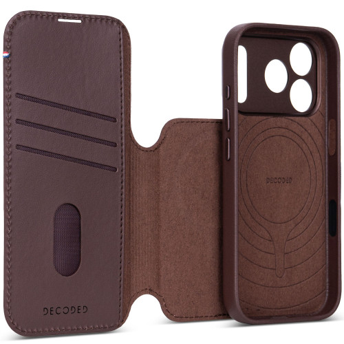 Decoded Leather Detachable Wallet - skórzane etui do iPhone 18 Pro Max / 17 Pro Max kompatybilne z MagSafe (chocolat brown), widok 6