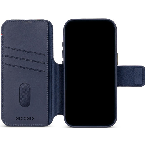 Decoded Leather Detachable Wallet - skórzane etui do iPhone 18 Pro Max / 17 Pro Max kompatybilne z MagSafe (midnight), pohled 5