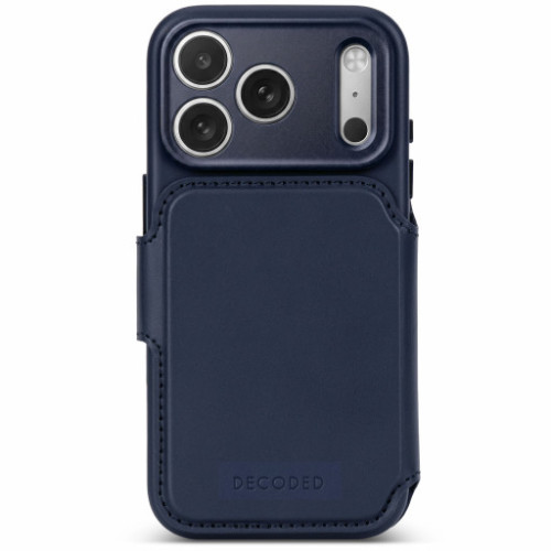 Decoded Leather Detachable Wallet - skórzane etui do iPhone 18 Pro Max / 17 Pro Max kompatybilne z MagSafe (midnight), pohled 7