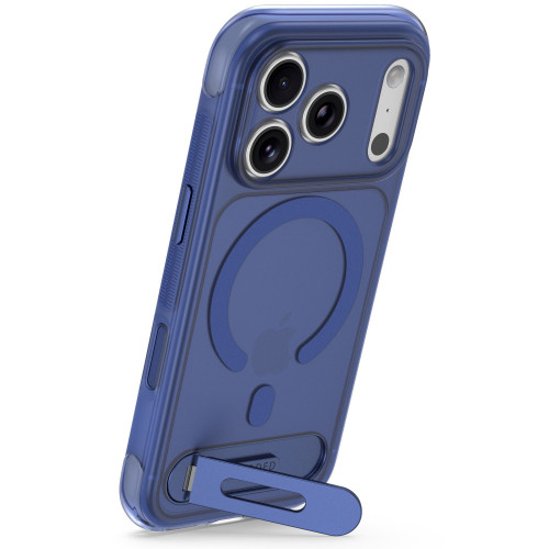 Decoded AntiMicrobial Hybrid Stand Backcover - etui z podstawką do iPhone 18 Pro Max / 17 Pro Max kompatybilne z MagSafe (atlantic blue), view 2