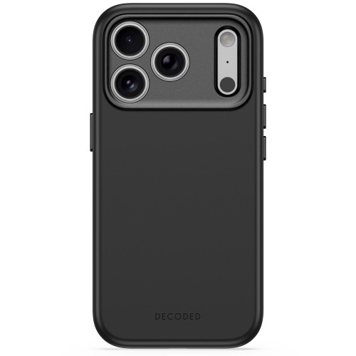 Decoded AntiMicrobial Silicone Backcover - etui do iPhone 18 Pro / 17 Pro kompatybilne z MagSafe (carbon black)