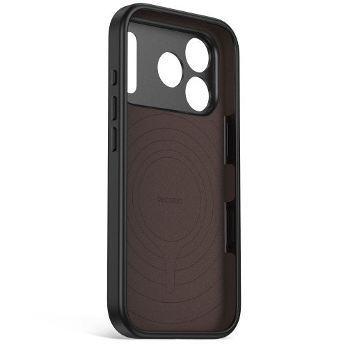 Decoded AntiMicrobial Silicone Backcover - etui do iPhone 18 Pro / 17 Pro kompatybilne z MagSafe (carbon black), widok 6