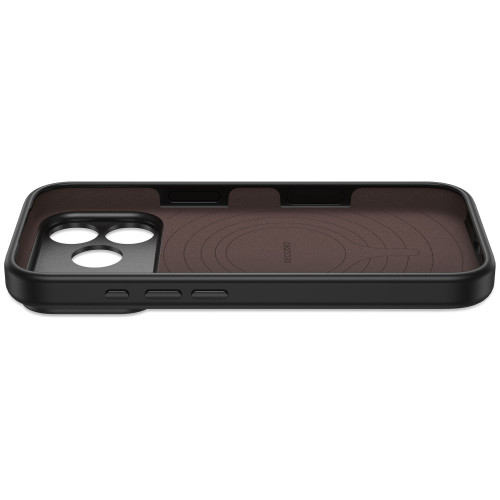 Decoded AntiMicrobial Silicone Backcover - etui do iPhone 18 Pro / 17 Pro kompatybilne z MagSafe (carbon black), widok 7