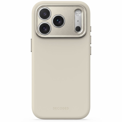 Decoded AntiMicrobial Silicone Backcover - etui do iPhone 18 Pro / 17 Pro kompatybilne z MagSafe (pebble grey), widok 2