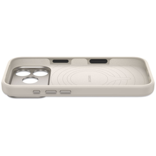 Decoded AntiMicrobial Silicone Backcover - etui do iPhone 18 Pro / 17 Pro kompatybilne z MagSafe (pebble grey), widok 7
