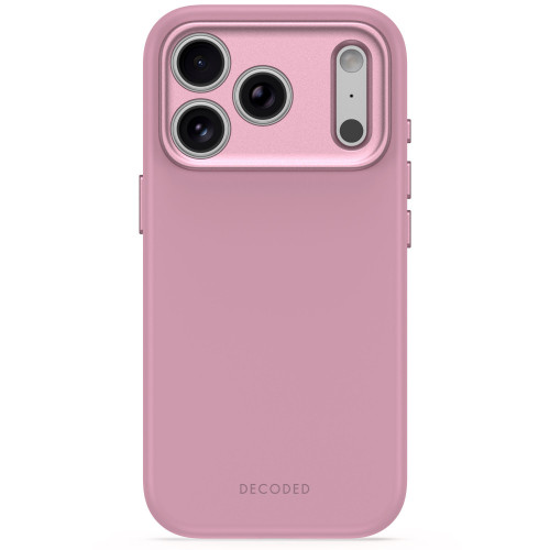 Decoded AntiMicrobial Silicone Backcover - etui do iPhone 18 Pro / 17 Pro kompatybilne z MagSafe (rose quartz)